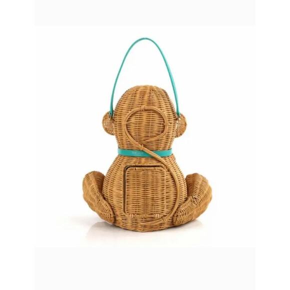 KATE SPADE Limited Edition “Georgia” Wicker Monkey Bag - Picture 3 of 16